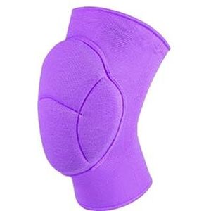 JMORCO 1 stuk antislip dikke spons kniebrace voor voetbal basketbal volleybal vrouwen mannen kniebrace (kleur: 1 stuk paars, maat: L)
