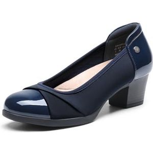 Damespumps met gesloten teenpartij, marineblauw, 37 EU