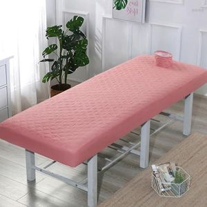 Beauty Bed Cover, Elastische Wasbare Massagebedhoes, Beautybedhoes Met Gezichtsgat, Zachte Wasbare SPA-massagetafel, Gezichtshanddoek, Geschikt For Salons En SPA's(Pink,S80x190cm)