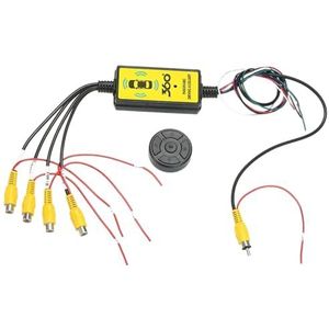 parkeercamera 4 Naar 1 Auto Panoramisch 360 Camera Video Omkeren Schakelkast Auto Dodehoekcamera Video Switch Box Draadloze Afstandsbediening achteruitrijcamera voor auto