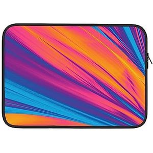 Abstracte kleuren patroon afgedrukt computer handtas laptop case cover notebook pocket case laptop sleeve 15 inch