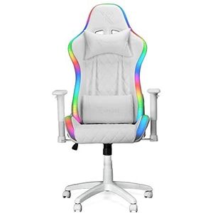 Ranqer Halo Gamestoel RGB/LED - Gaming Chair - RGB verlichting - Gaming Stoel met licht - Wit