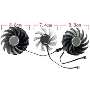 90MM PVA080E12R voor COLORFUL RTX3060 3060ti 3070 3070ti 3080 3080ti 3090 iGame grafische kaart vervangende ventilator(Left right fan)