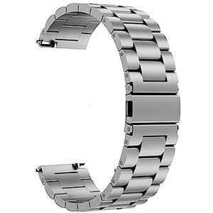 YingYou Titanium Metalen Band 22mm 20mm 18mm 16mm Horloge Band Quick Release For Armband Smart Horloge Vervanging Polsband Business (Color : Silver, Size : 16mm)