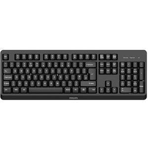 PHILIPS SPK6307BL Draadloos toetsenbord, 2.4GhZ draadloos, Energiebesparing, Multimedia snelkoppelingen, spatbestendig, thuiskantoor, PC/laptop