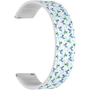 Solo Loop band compatibel met Forerunner 645/645 Music, Forerunner 55, Garmin Forerunner 245/245 Music (Hummingbird 2), snelsluiting, 20 mm elastisch siliconen bandje, accessoire, Siliconen, Geen