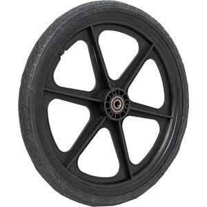 PP-Vic Rolstoel- En Walker-Wielvervangingsonderdelen, 15 Inch Polyurethaan Niet-Pneumatische Vaste Band, Geschikt Voor Handmatige Rolstoelvervangingsonderdelen, Rolstoelwandelaar,zwart