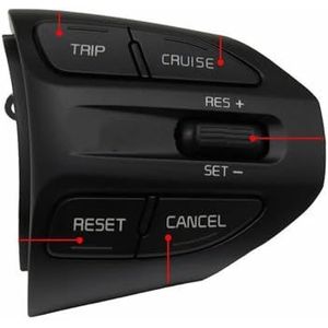 Stuurwielknoppen Voor KIA K2 Voor RIO Voor IKSLAIN Voor AUGUST Voor X-LINE Stuurwiel Cruise Control Knop Bluetooth Audio Telefoon Volume Schakelaar Auto(Model A)