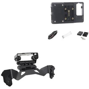 Navigatiebeugel Voorruit VOOR Kawasaki VOOR Versys 1000 VOOR VERSYS1000 2018 2019 2020 Motorfiets Telefoon GPS Navigatie Beugel USB Draadloos Opladen Montagestandaard Navigatie Beugel(Wireless and Bra