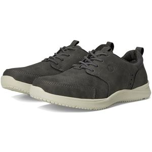 Nunn Bush Heren Conway Moccasin Toe Casual Lace Up Lichtgewicht Atletische Stijl Oxford, grijs, 45 EU Breed