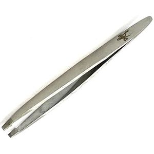 Juwel Solingen Professionele wenkbrauwpincet, Duits roestvrij staal, precisiepunt, antislip, 9,5 cm