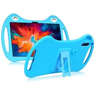 Kids Case voor Lenovo Tab P11 11 ''Opvouwbare Verstelbare Stand Cover met Penhouder voor Tab P11 Pro 11.5'' Silicon Bescherm Shell(Blue,For Tab P11 11 inch)