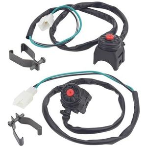 1/2 stuk 22 mm motorfiets stuurbevestiging drukknop schakelaar 7/8 inch start stop bediening claxonknop(2 pcs)