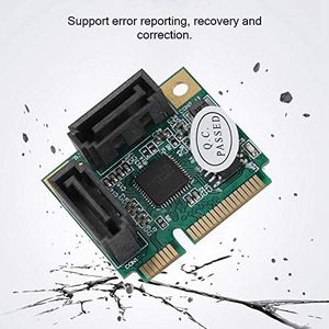 Mini-Uitbreidingskaart, Uitbreidingskaart voor Harde Schijf, Mini 2-poorts PCI-e PCI Naar 3.0 6 Gbps Converter, Ondersteuning voor Sata3.0-technologie, Hot-swap Uitbreidingskaart voor