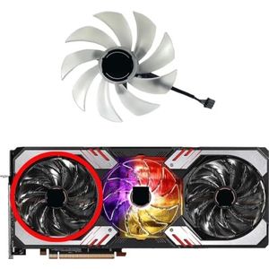 DIY voor ASROCK voor Radeon RX6800XT 6900XT voor Phantom Gaming D OC grafische kaart vervangende ventilator(Left fan)