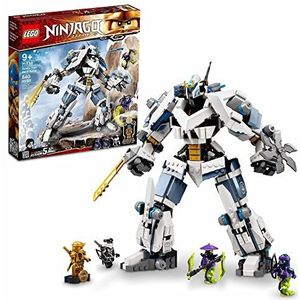 LEGO NINJAGO Legacy Zane’s Titan Mech Battle 71738 Ninja Toy Building Kit Featuring Collectible Minifigures, New 2021 (840 Pieces)