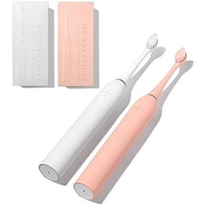 Wondersmile Sonische tandenborstel Pro - elektrische tandenborstel met 4 poetsprogramma's - met intelligente borstelkop (Atomic Rose/All White)
