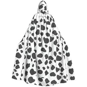 Bxzpzplj Koe Print Hooded Mantel Lange Voor Carnaval Cosplay Kostuums 185cm, Carnaval Fancy Dress Cosplay