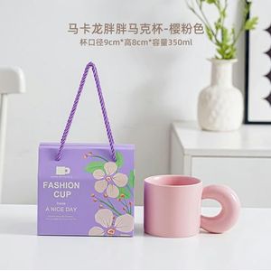 BDWMZKX Mugs Candy Color Ceramic Cup Home Office Mug Coffee Cup Souvenir Couple Cup-f-350ml