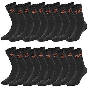 Black+Decker Crew Work Socks Unisex Heren Dames Werksokken Regular Sokken 10 Pack 39-42 43-46 47-49 50-52 Katoen Zwart Grijs Kuitlengte, zwart (TEKL), 47/49 EU