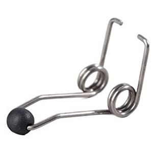 Kleine torsieveer, 1/5 stuks draaddiameter 1,2 mm krultang vervanging dubbele retour torsieveer schoonheid haar krultangaccessoires (kleur: metallic, maat: 26 mm 5 stuks) (kleur: metallic, maat: 26