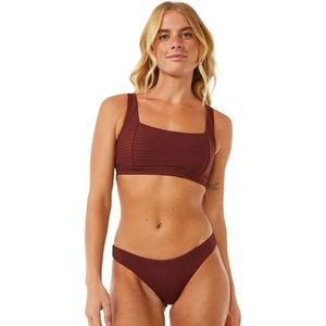 Rip Curl Premium Surf Cheeky Bikinibroekje voor dames, paars, groot, Paars, L