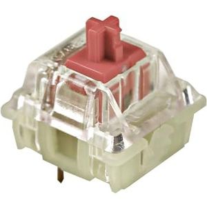 VGHJTYS V2 Pre-Lubed Mx-schakelaar 3-pins Mechanische toetsenbordsnelheid zilver stil rood blauw roze schakelaars (kleur: stil rood 3 pin)