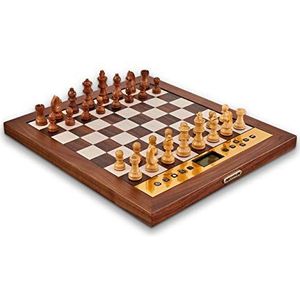 Millennium 2000 - Schaken - Bordspel - Bruin - Hoogwaardig Materiaal