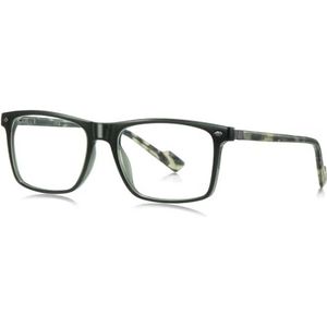 moomoobird Retro Vierkante Bril Frame voor Mannen TR90 Frame Blauw Licht blokkerende Bril Mannelijk, Groen Met Helder