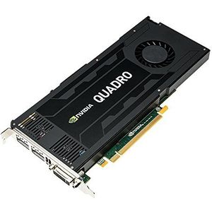 PNY NVIDIA QUADRO 410 professionele grafische kaart 512 MB GDDR3 PCI-Express Low Profile 2 x DP + DVI + stereo (VCQK4200-PB). zwart