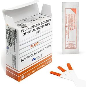 AIESI - HOSPIFLUO STRIPS - Steriele Oftalmische Strips - Pak van 100 stuks