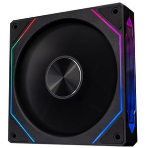 120mm PC Case Fan Infinite Mirror Effect 5V 3Pin ARGB Koelventilator 800-1800RPM 4Pin PWM Case Koelventilator voor PC Case Koelsysteem CPU Waterkoeler