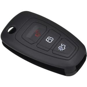 Sleutelbehuizing houder Voor Ranger C-Max S-Max 3 Knop Siliconen Afstandsbediening Sleutelhanger Shell Cover Case Voor Focus Voor Galaxy Voor Mondeo Voor Transit Voor Tourneo Sleutelbehuizing