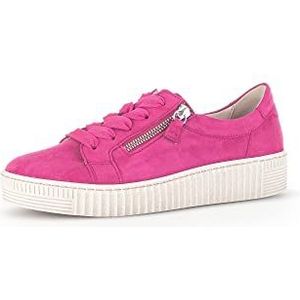 Gabor Low-Top sneakers voor dames, lage schoenen voor dames, Roze 15, 36 EU