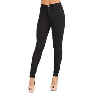 Toxik3 - L185 - Skinny Jeans - Zwart - Hoge Taille