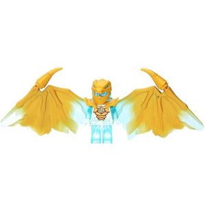 LEGO Ninjago Crystalized: Zane Dragon Minifiguur met Zwaard en Shuriken