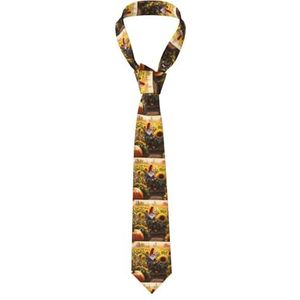 OdDdot Roze Flamingo Mannen Polyester Mode Print Tie Geweldig Voor Zakelijk Dagelijks Werk Bruiloft Feest Dansen Geschenken Etc, Xmas Grappige kabouters, Eén maat