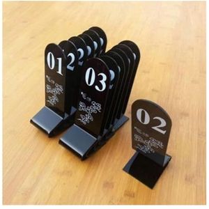 Tabelnummers, Tafelnummers, tafelnummers acryl set zwart 2,4 x,7,1 inch(45677)