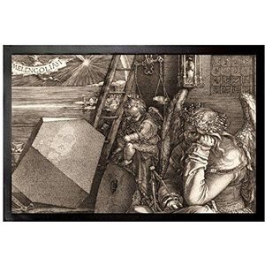 1art1 Albrecht Dürer Melencolia I, Melancholia, 1514, Sepia Deurmat 60x40 cm