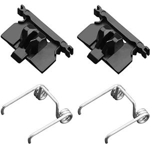 VRMETA 4 STKS DIY Tondeuse Accessoires Lente Spanning & Cam volger Swing Head Guide Block Plastic Tong Fit Wahl Magic Clip 8148/8504/8591/1919 Reparatie Deel (2+2 Zwart)