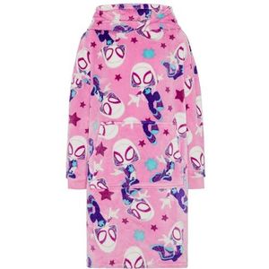 Marvel Ghost-Spider Spider-Man Oversized draagbare deken hoodie, roze, 10-12 jaar