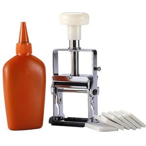 Draagbare Printer, Vervaldatum PRINTER PRODUCTIE DATUM CODE CODING TOOLS MANUAL PARTIJ MARKKETTING MACHINE OLIEPAD PRINTER METAAL HOUTEN(With Ink)