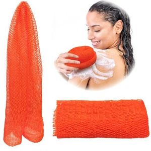 Adeton Afrikaanse netspons, exfoliërende lichaamsscrubber, lichaamscrubber, lange netspons, 17 kleuren, sapo, douchebadaccessoires, rugvoet hoofdhuid scrubben, platte dode huidverwijderaar bodywash