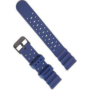 INSTR Zachte rubberen horlogeband voor vervanging van de Citizen Promaster-horlogeband (Color : Blue, Size : 22mm)