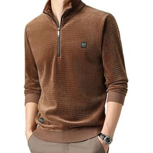 Herensweater met halve rits,Zachte trui met halve rits en casual trui | Sportkleding voor heren Outdoor casual trui voor winkelen, werken, wandelen, paardrijden Bexdug