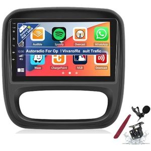 Android 15 autoradio voor O-pel Vivaro B (2014-2018) 9 inch 2K touchscreen Android hoofdunit multimedia speler met CarPlay, GPS navigatie, Bluetooth 5G, WiFi, DSP, stuurwielbediening,Y2