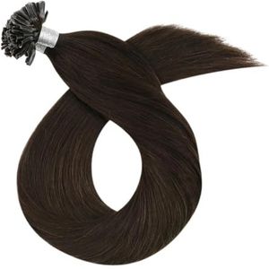 Nails Tip Hair Extensions Echt Menselijk Haar Haarmachine Remy For Vrouwen Rechte Utip Extensions Gemakkelijk Te Gebruiken(2,24inches)