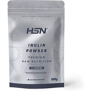 HSN Raw Inulin Powder | Prebiotic Fiber | Intestinal Cleansing, Swelling Reduction, Constipation Relief | Vegan Friendly, Lactose Free, Gluten Free - Flavor Free 500g...