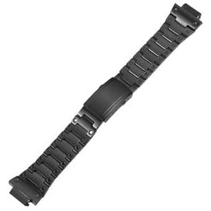 Roestvrij Stalen Horlogeband Fit for Casio GW-B5600 DW5600/M5610/GMW-B5000/GA2100/GM-2100 GM5600 Horlogeband Metalen Stalen Band armband (Color : Black, Size : For GMW-B500)