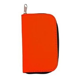 22 sleuven geheugenkaart SD-kaart opslag draagtas tas geschikt voor CF/SD/Micro SD/SDHC/MS/DS spelkaarten, organizer accessoires (oranje)